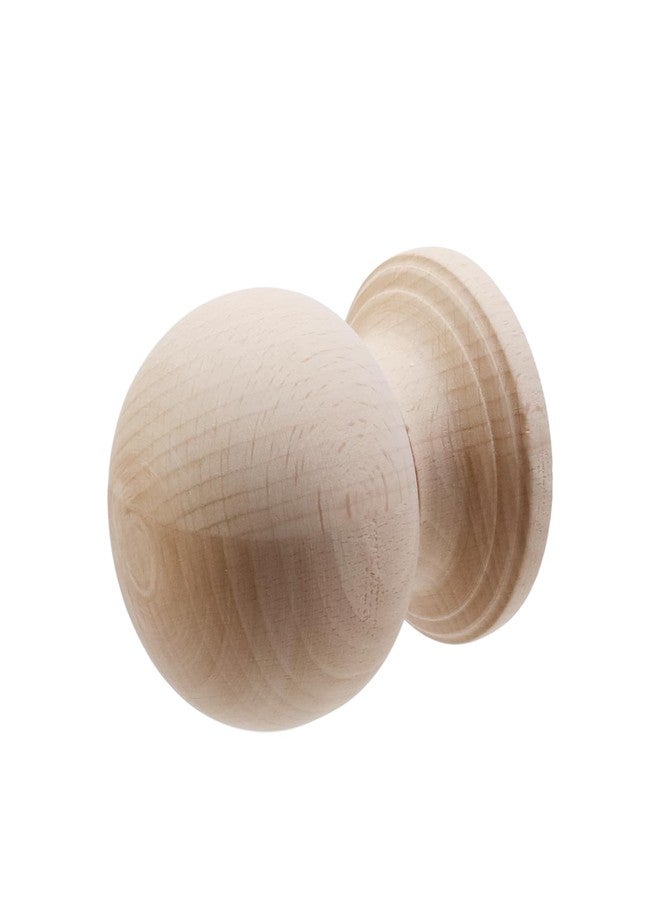 Risbay Unfinished Wood Finials Decorative,4" Tall x 3-1/8" Wide Wooden Finials for Bed Post Finial, Curtain Rod Finials, DIY Crafts Finials-Type 1, 2PCS - Image 3